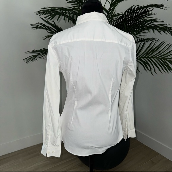 Theory White Button Down Medium - Picture 3 of 5